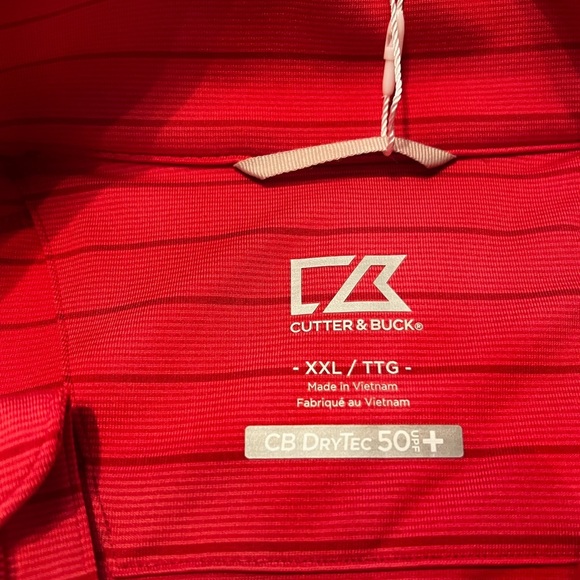 Cutter & Buck golf pullover NWT. 3/4 zip in front.Cutter Buck Dry Tech 50 - Picture 4 of 5